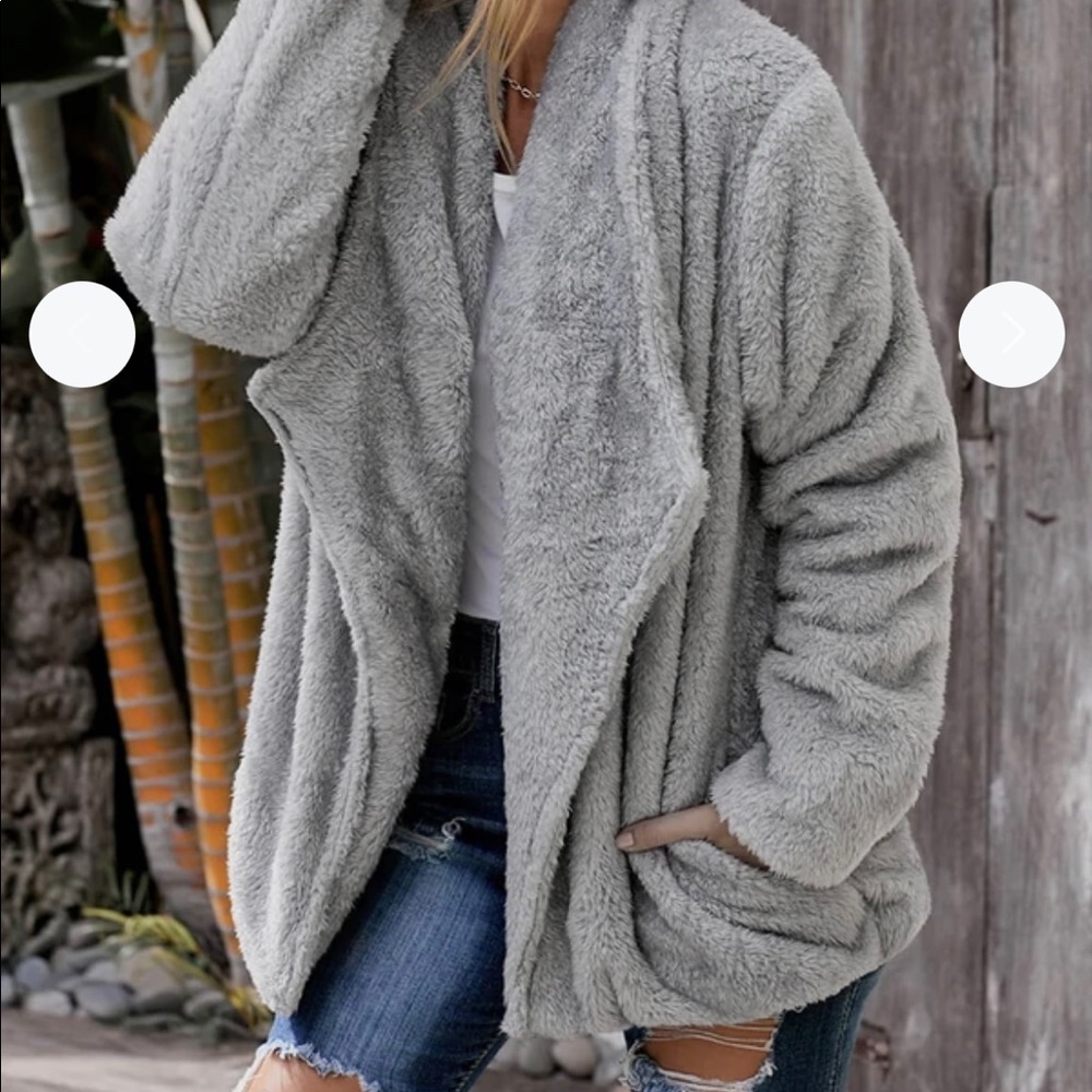 Soft & Cozy Company Sherpa cardigan XS/S